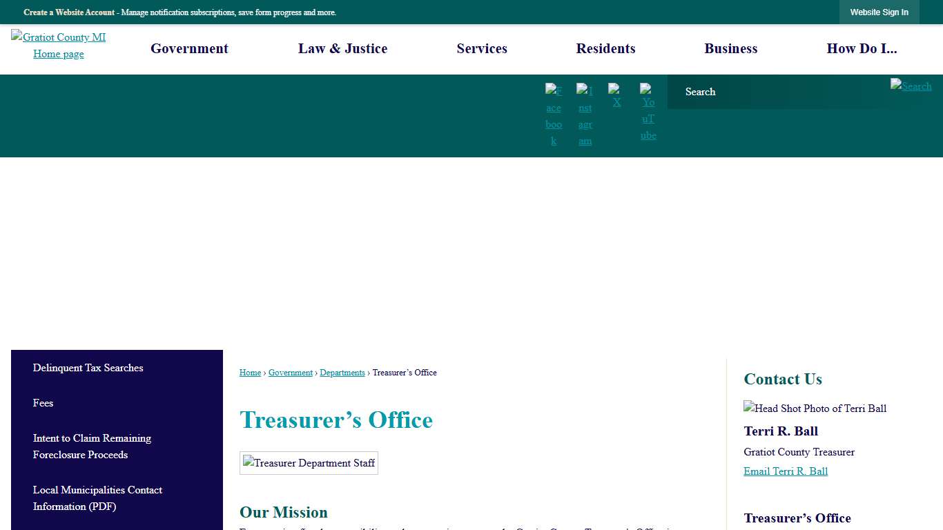 Treasurer’s Office Gratiot County, MI