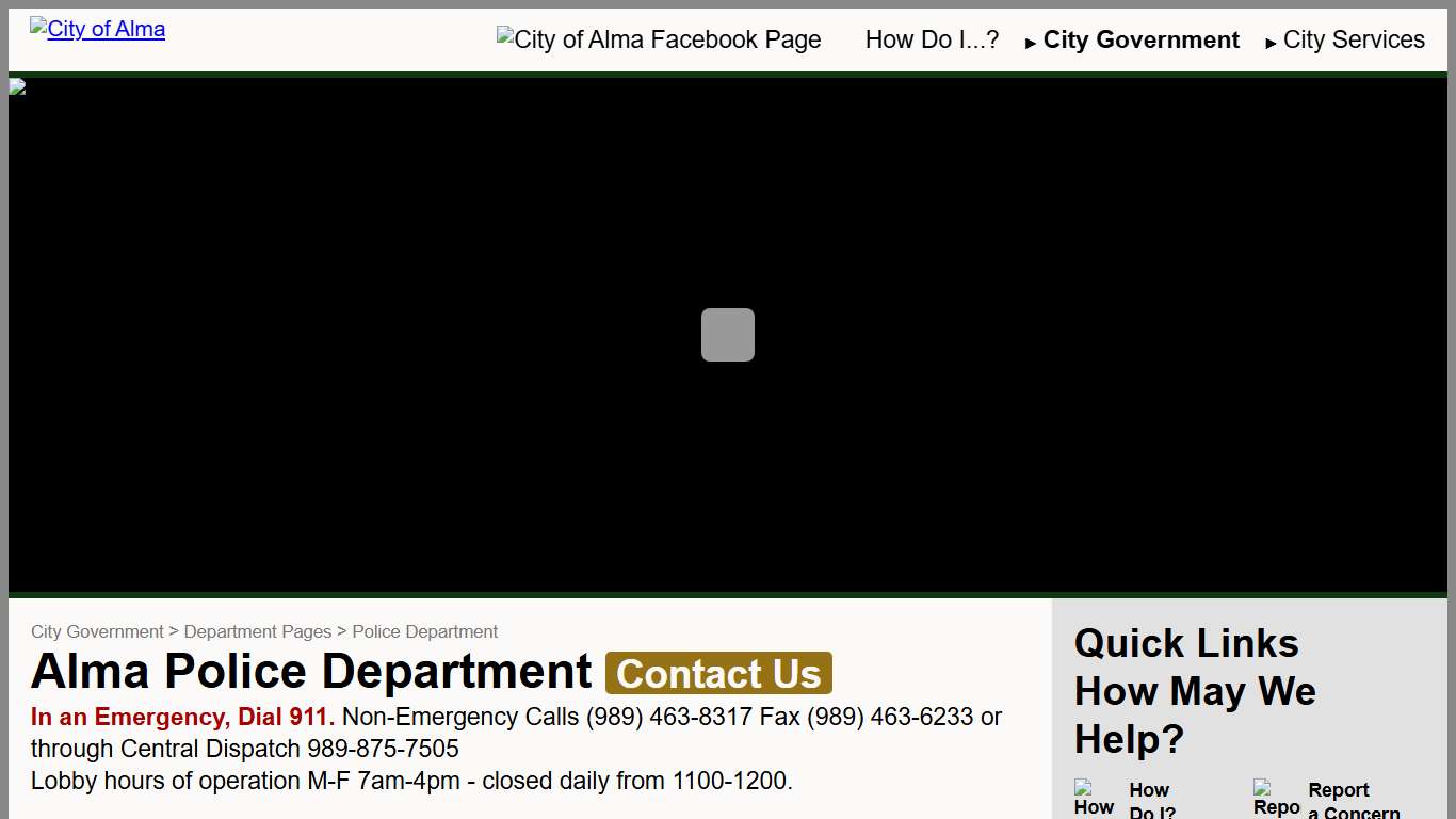 Police Department City of Alma